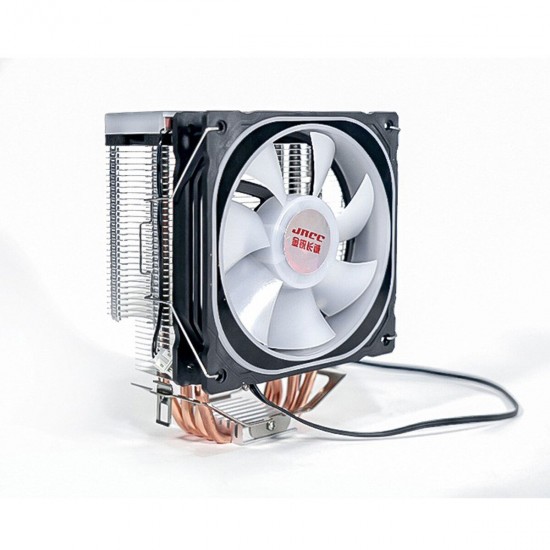 12CM 1300RPM 4 Copper Tube RGB Color Change CPU Cooling Fan Intelligent Speed Regulation