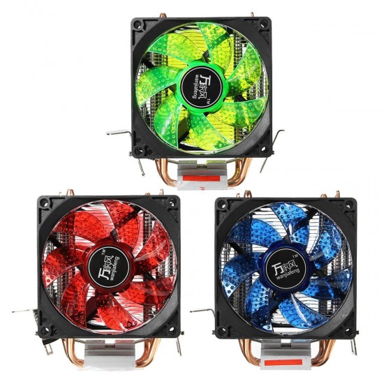 12V 3Pin Silent Double Tower CPU Cooling Fan Cooler Heatsink for Intel LGA1150 1151 1155 AMD 2/3+