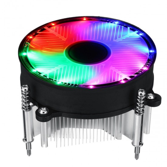 12V DC 3Pin CPU Cooling Fan CPU Cooler Coloful LED for Intel LGA 1150/1151/1155/1156/1366 12V DC 3Pin CPU Cooling Fan CPU Cooler Coloful LED for Intel LGA 1150/1151/1155/1156/1366