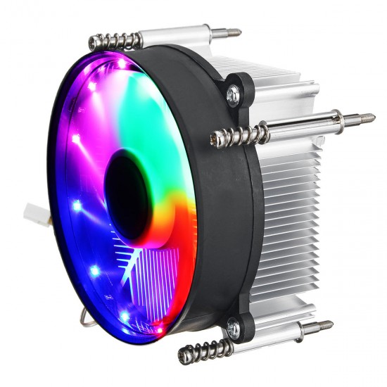 12V DC 3Pin CPU Cooling Fan CPU Cooler Coloful LED for Intel LGA 1150/1151/1155/1156/1366 12V DC 3Pin CPU Cooling Fan CPU Cooler Coloful LED for Intel LGA 1150/1151/1155/1156/1366