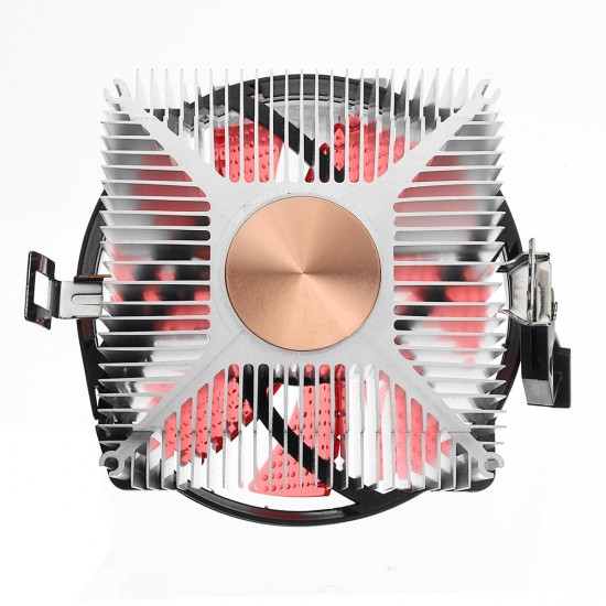 12V DC Copper Core CPU Cooler Fan Computer Cooling Fan Ultra Quiet LED CPU Fan for AMD/Intel 115X 12V DC Copper Core CPU Cooler Fan Computer Cooling Fan Ultra Quiet LED CPU Fan for AMD/Intel 115X