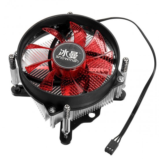 12V DC Copper Core CPU Cooler Fan Computer Cooling Fan Ultra Quiet LED CPU Fan for AMD/Intel 115X 12V DC Copper Core CPU Cooler Fan Computer Cooling Fan Ultra Quiet LED CPU Fan for AMD/Intel 115X
