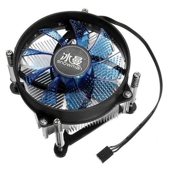 12V DC Copper Core CPU Cooler Fan Computer Cooling Fan Ultra Quiet LED CPU Fan for AMD/Intel 115X 12V DC Copper Core CPU Cooler Fan Computer Cooling Fan Ultra Quiet LED CPU Fan for AMD/Intel 115X