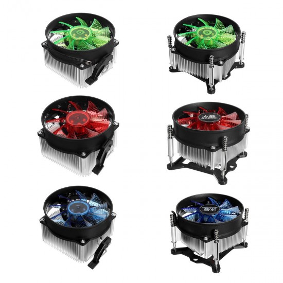 12V DC Copper Core CPU Cooler Fan Computer Cooling Fan Ultra Quiet LED CPU Fan for AMD/Intel 115X 12V DC Copper Core CPU Cooler Fan Computer Cooling Fan Ultra Quiet LED CPU Fan for AMD/Intel 115X