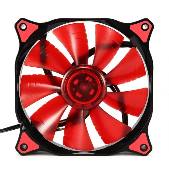 12cm 3 Pin 4 Pin LED Light Computer Cooling Fan Cooler Heatsink for Computer Case Mining