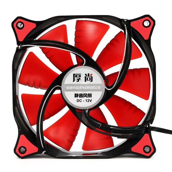 12cm 3 Pin 4 Pin LED Light Computer Cooling Fan Cooler Heatsink for Computer Case Mining