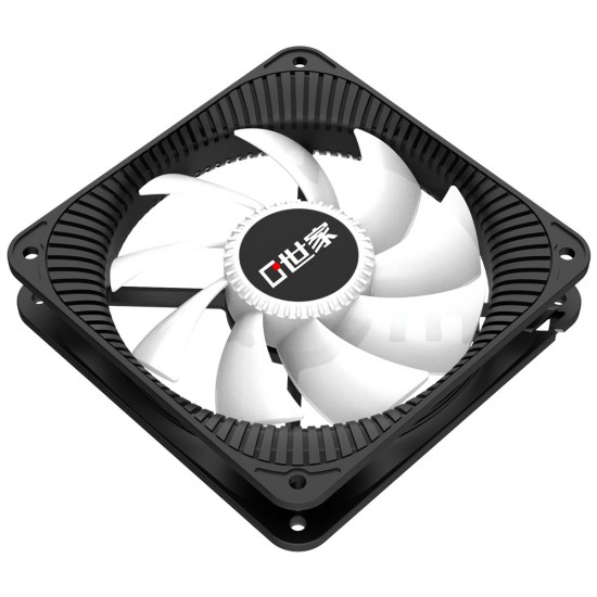 12cm ARGB Cooling Fan Smart 4Pin PWM Chassis Cooler Desktop Computer Case CPU Silent Radiator Wind Tunnel FC120S ARGB Version