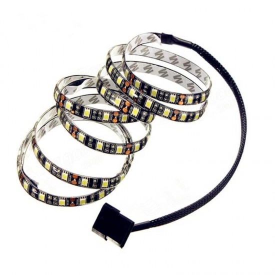 1M 4 Pin White Green Blue Red LED Strip Light for Desktop Computer Case