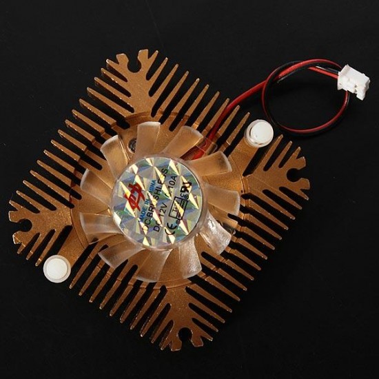 2 Pins 55x55x11mm 12V 0.1A Heat Sink CPU Cooling Fan PC Computer 2 Pins 55x55x11mm 12V 0.1A Heat Sink CPU Cooling Fan PC Computer
