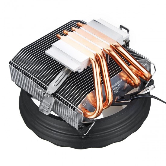 3 Pin 12V 12cm Horizontal CPU Cooler CPU Cooling Fan for Intel LGA 1150/1151/1155/1156/1366/775 AMD Heatsink