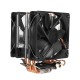 3 Pin 2 Fan 4 Heatpipes CPU Cooling Fan Cooler Heatsink for Intel 775 1150 1151 AMD