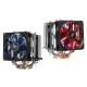 3 Pin 90mm LED Light CPU Cooling Fan Cooler Radiator for Intel LGA2011 LGA1155 AMD3+ AMD2