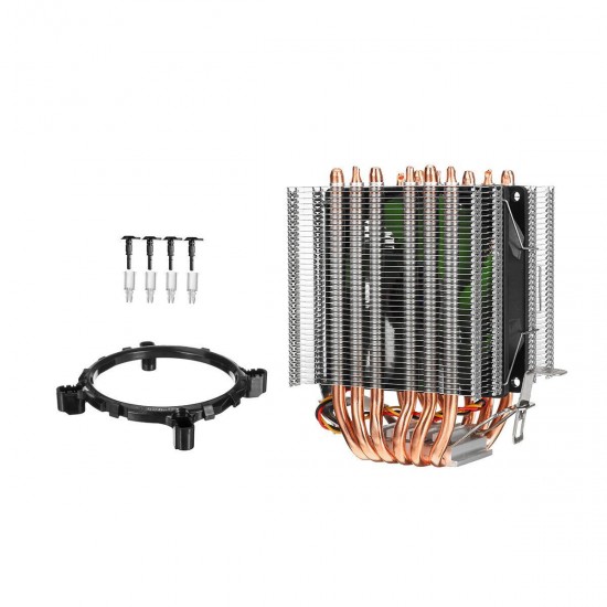 3 Pin CPU Cooler Fan Heatsink 6 Copper Heatpipe Cooling Fan for Intel 775/1150/1151/1155/1156/1366 and AMD All Platforms 3 Pin CPU Cooler Fan Heatsink 6 Copper Heatpipe Cooling Fan for Intel 775/1150/1151/1155/1156/1366 and AMD All Platforms