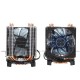 3 Pin Four Copper Pipes Blue Backlit CPU Cooling Fan for AMD for Intel 1155 1156