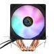 3 Pin Triple Fans Four Copper Heat Pipes Colorful LED Light CPU Cooling Fan Cooler Heatsink for Intel AMD