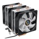 3 Pin Triple Fans Four Copper Heat Pipes Colorful LED Light CPU Cooling Fan Cooler Heatsink for Intel AMD 3 Pin Triple Fans Four Copper Heat Pipes Colorful LED Light CPU Cooling Fan Cooler Heatsink for Intel AMD
