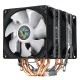 3 Pin Triple Fans Four Copper Heat Pipes Colorful LED Light CPU Cooling Fan Cooler Heatsink for Intel AMD