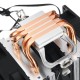 3 Pin Triple Fans Four Copper Heat Pipes Colorful LED Light CPU Cooling Fan Cooler Heatsink for Intel AMD