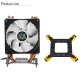3Pin 1 Fans 4 Heatpipes Colorful Backlit CPU Cooling Fan Cooler Heatsink for Intel LGA 775/1150/1151/1155/1156/1366 3Pin 1 Fans 4 Heatpipes Colorful Backlit CPU Cooling Fan Cooler Heatsink for Intel LGA 775/1150/1151/1155/1156/1366