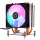 3Pin 1 Fans 4 Heatpipes Colorful Backlit CPU Cooling Fan Cooler Heatsink for Intel LGA 775/1150/1151/1155/1156/1366