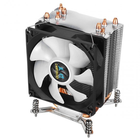 3Pin 1 Fans 4 Heatpipes Colorful Backlit CPU Cooling Fan Cooler Heatsink for Intel LGA 775/1150/1151/1155/1156/1366 3Pin 1 Fans 4 Heatpipes Colorful Backlit CPU Cooling Fan Cooler Heatsink for Intel LGA 775/1150/1151/1155/1156/1366