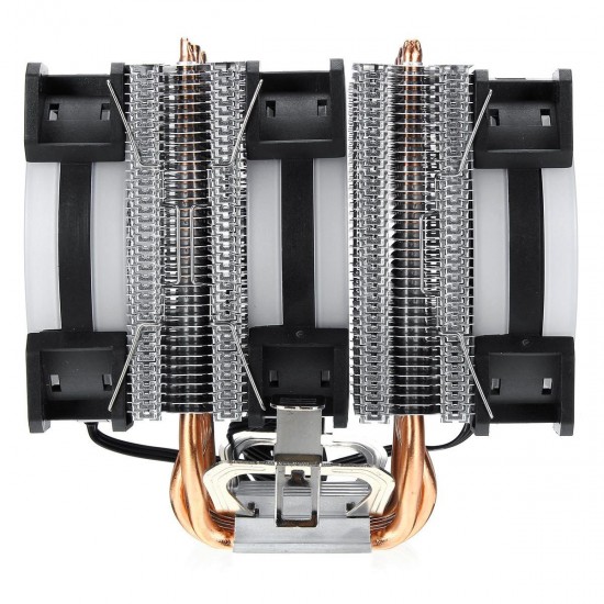 3Pin 3 Fans 6 Heatpipes Colorful Backlit CPU Cooling Fan Cooler Heatsink for Intel AMD 3Pin 3 Fans 6 Heatpipes Colorful Backlit CPU Cooling Fan Cooler Heatsink for Intel AMD
