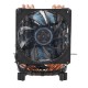 3Pin Six Copper Heat Pipes Blue Backlit CPU Cooling Fan forIntel 775 1150 1151 AMD
