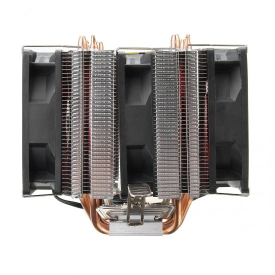 4 Heat Pipes Red Led 3 CPU Cooling Cooler Fan Heat Sink for AMD AM2/2+ AM3 Intel LGA 1156