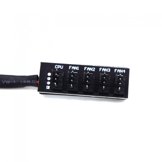 4-Pin PWM Fan Power Supply Cable 1 to 5 Splitter 5 Way PC Case Internal Motherboard Fan 4-Pin PWM Fan Power Supply Cable 1 to 5 Splitter 5 Way PC Case Internal Motherboard Fan