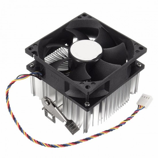 4PIN 12V Socket PWM 7 Fan Computer CPU Cooler Aluminium Heat Sink AMD Copper Core