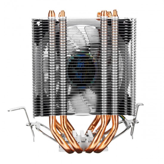 4Pin 4 Heatpipes Colorful Backlit CPU Cooling Fan Cooler Heatsink For Intel AMD 4Pin 4 Heatpipes Colorful Backlit CPU Cooling Fan Cooler Heatsink For Intel AMD