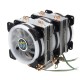 4Pin Three Fans 4-Heatpipes Colorful Backlit CPU Cooling Fan Cooler Heatsink For Intel AMD