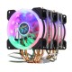 4Pin Three Fans 4-Heatpipes Colorful Backlit CPU Cooling Fan Cooler Heatsink For Intel AMD 4Pin Three Fans 4-Heatpipes Colorful Backlit CPU Cooling Fan Cooler Heatsink For Intel AMD