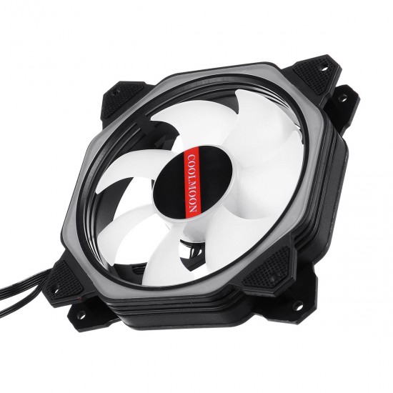 6 Pin 12*12*2.5cmRGB Colorful LED Cooling Fan for Computer Case