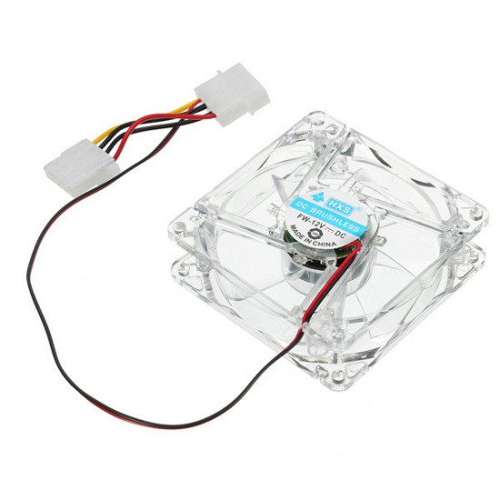 80mm Four LED Light Nine Blade CPU Cooling Fan For PC Computer Case