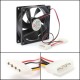 90x90x25mm 12V 4Pin Computer PC CPU Silent Cooling Cooler Case Fan