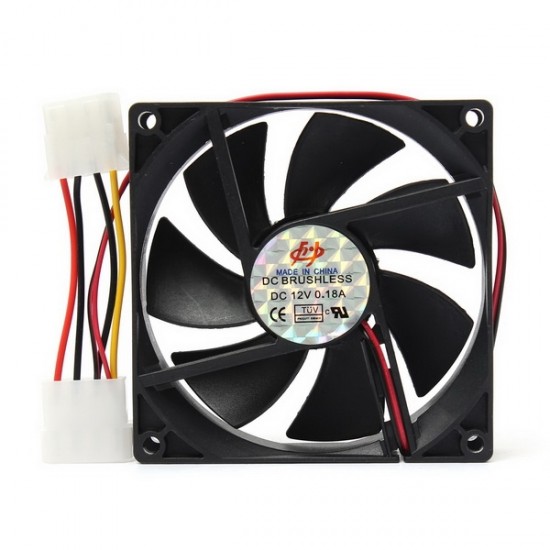 90x90x25mm 12V 4Pin Computer PC CPU Silent Cooling Cooler Case Fan