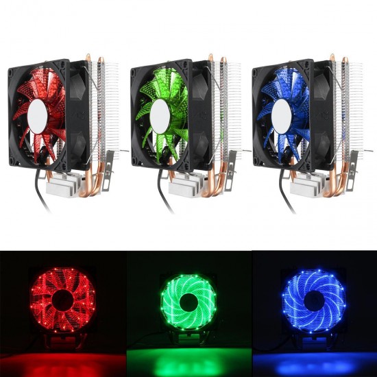9cm LED 3 Pin CPU Cooling Fan Cooler Heat Sink For Intel LAG/1155/1156 AMD 754/AM2/AM2+AM3/FM1 9cm LED 3 Pin CPU Cooling Fan Cooler Heat Sink For Intel LAG/1155/1156 AMD 754/AM2/AM2+AM3/FM1