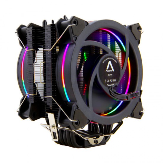H120D CPU Cooler RGB Fan 120MM PWM 4 Pin 6 Heat Pipes Cooler for LGA 775 115x 1366 2011 AM2+ AM3+ AM4