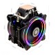 H120D CPU Cooler RGB Fan 120MM PWM 4 Pin 6 Heat Pipes Cooler for LGA 775 115x 1366 2011 AM2+ AM3+ AM4