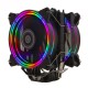 H120D CPU Cooler RGB Fan 120MM PWM 4 Pin 6 Heat Pipes Cooler for LGA 775 115x 1366 2011 AM2+ AM3+ AM4 H120D CPU Cooler RGB Fan 120MM PWM 4 Pin 6 Heat Pipes Cooler for LGA 775 115x 1366 2011 AM2+ AM3+ AM4