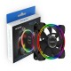 HALO PC Cooling Fan 4 Pin PWM 120mm Static LED RGB Computer Fan for Case and CPU Fan Replacement