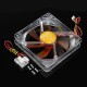 AK-183-L2B 120 x 120 x 25mm 3Pin Amber Cooling Fans Twin Ball Bearing for PC