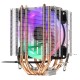 Colorful Backlit 3 Pin Single Fan 4 Copper Tube Dual Tower CPU Cooling Fan Cooler Heatsink for Intel AMD Colorful Backlit 3 Pin Single Fan 4 Copper Tube Dual Tower CPU Cooling Fan Cooler Heatsink for Intel AMD