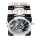 Colorful Backlit 3Pin 2 Fans 6 Copper Tube Dual Tower CPUCooling Fan Cooler Heatsink for Intel AMD