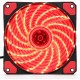 kk15-ss Desktop Computer Case Fan 12cm 15 Lamp Streamer Fan RGB LED Glare Light Laptop PC Case Cooling Fan