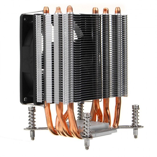 CPU Cooler 3pin/4pin 6 Heatpipes Heatsink Fan Cooling Quiet Fan Coolerfor LGA 1150/1151/1155/1156/1366/2011/X79/X99/299