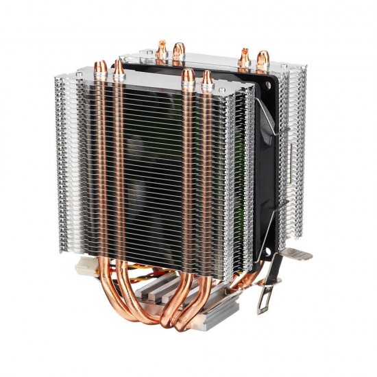 CPU Cooler Dual Tower for Intel LGA 775/1150/1151/1155/1156/1366 AMD 4 Heatpipe Radiator Quiet Cooling Fan Cooler for Computer