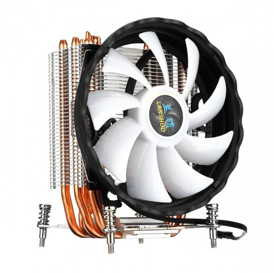 CPU Cooling Fan 12nm 6 Cooper Pipes 12 RGB Color Changing Air Cooler Fan for Intel 2011