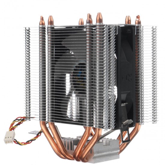 Colorful Backlit 3 Pin Single Fan 4 Copper Tube Dual Tower CPU Cooling Fan Cooler Heatsink for Intel AMD